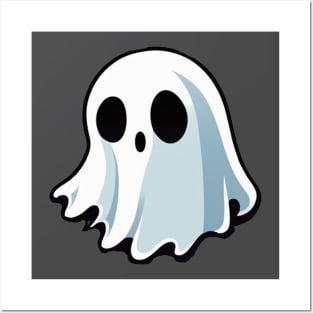 Cute chunky ghost halloween design Posters and Art